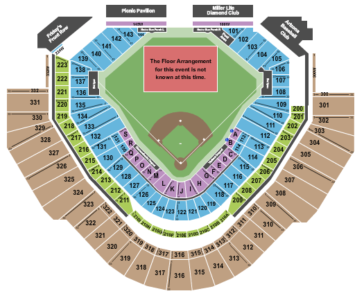 Chase Field Rate Bowl Seating Chart